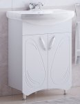 Тумба с раковиной Corozo Кентис 60 белая