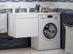 Тумба с раковиной Corozo Альтаир 120 L подвесная 2 ящ. белая