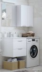 Комплект мебели Corozo Алиот 120 L подвесной 2 ящ. белый