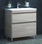 Тумба с раковиной Corozo Алабама 80 Z2 клен экрю
